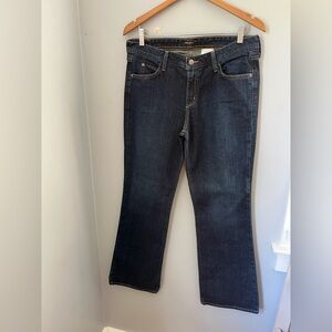 Eddie‎ Bauer Dark Blue classic Boot Cut Jeans, size 10 mid Rise